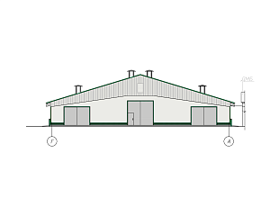 Коровник на 207 голов с ДМБ