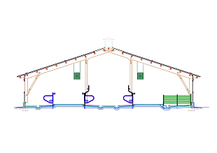 Коровник на 100-150 голов КРС с замкнутым циклом воспроизводства стада